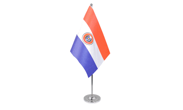 Paraguay Satin Table Flag